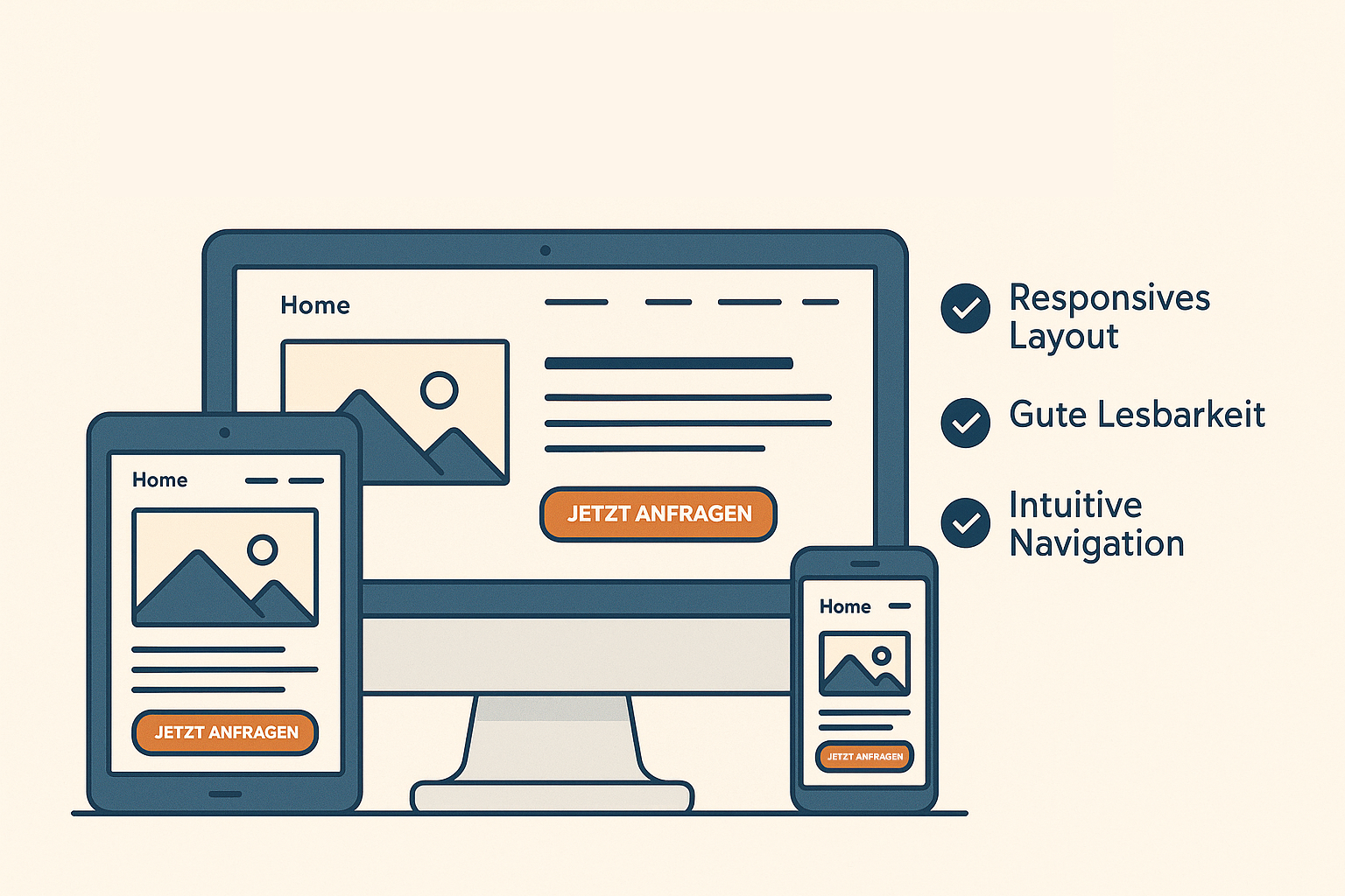 Beispiel für benutzerfreundliches Webdesign